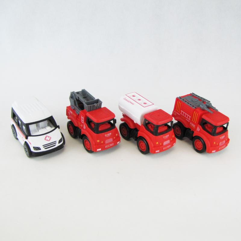 Auta straży pożarnej seria fire truck plastik 10cm