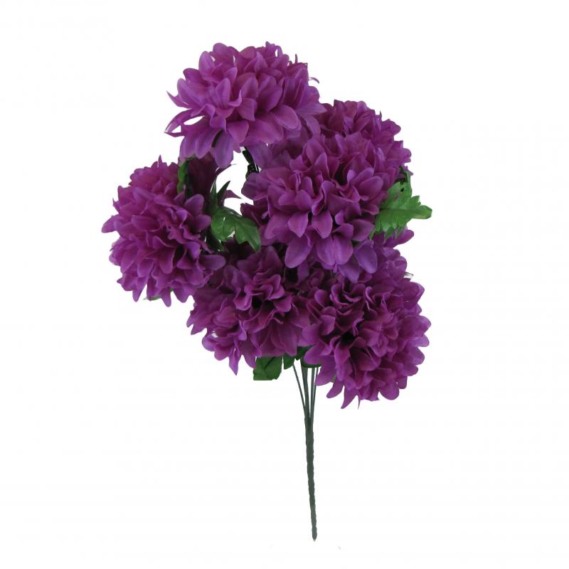 Chryzantemy bukiet 7 kwiatów 50cm fioletowe
