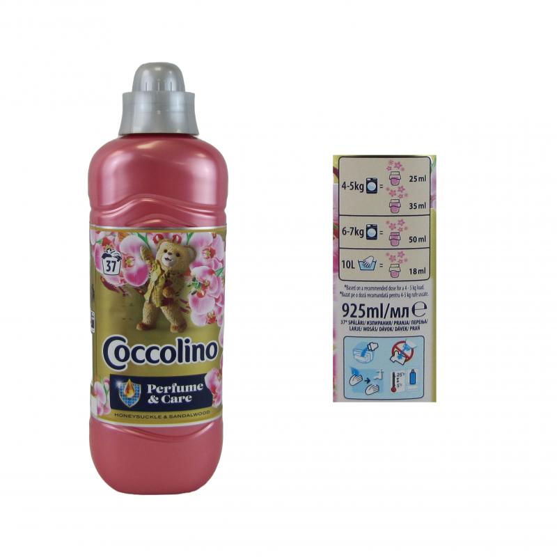 Coccolino płyn do płukania 0,925L (37 prań)<br>Perfume & Care - Honeysuckle & Sandalwood