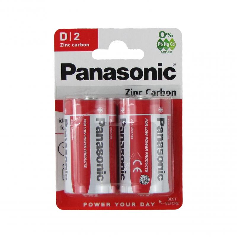 Baterie R20 Panasonic 2szt.