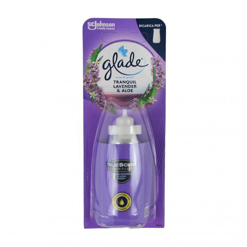 Glade zapas do odświeżacza Sense & Spray 18ml <br>TRANQUIL LAVENDER & ALOE