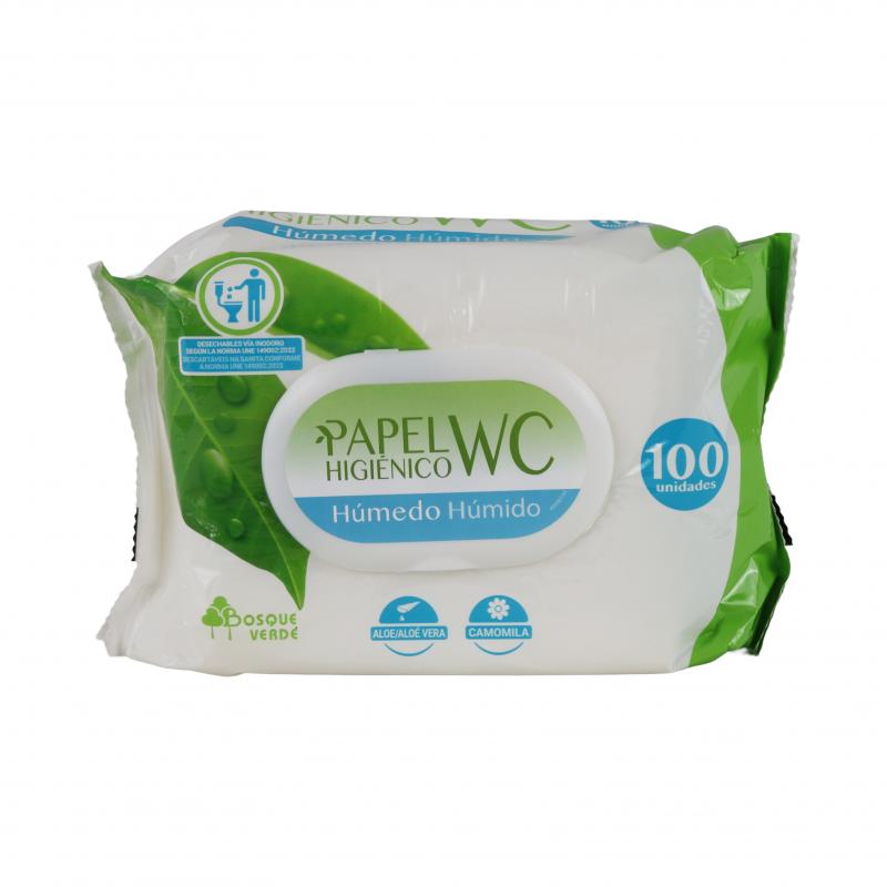 Papier nawilżany do WC - BOSQUE VERDE - 100szt.
