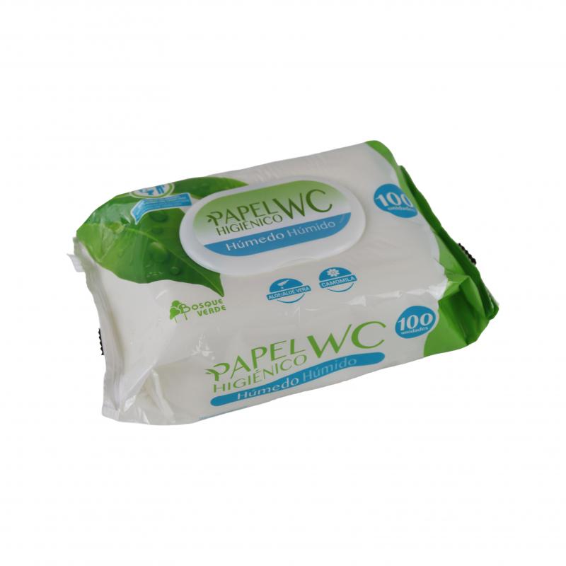 Papier nawilżany do WC - BOSQUE VERDE - 100szt.