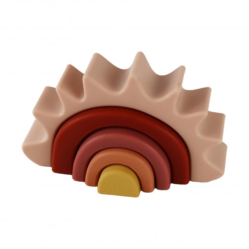 Układanka silikonowa TĘCZA <br>Petit Monkey - Stacking Toy Sun
