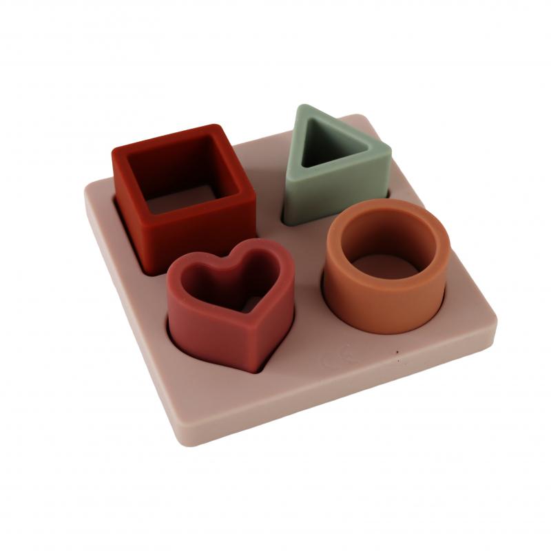 Układanka silikonowa KSZTAŁTY <br> Petit Monkey - Shape Puzzle Heart
