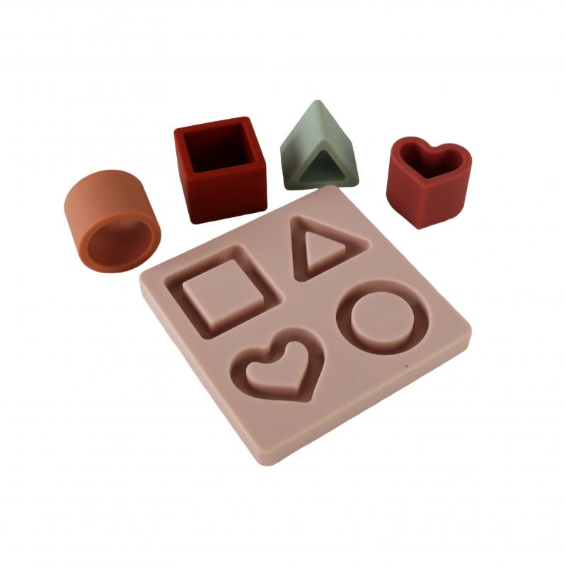 Układanka silikonowa KSZTAŁTY <br> Petit Monkey - Shape Puzzle Heart