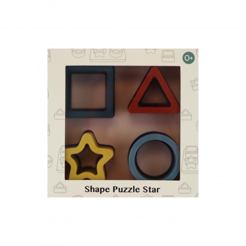 Układanka silikonowa KSZTAŁTY <br>Petit Monkey - Shape Puzzle Star