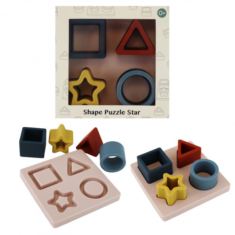 Układanka silikonowa KSZTAŁTY <br>Petit Monkey - Shape Puzzle Star